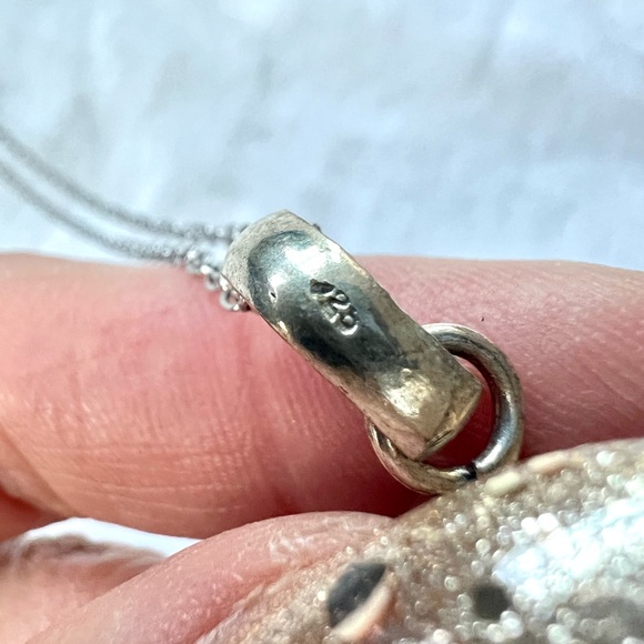 925 Prophet Stone Aquamarine Pendant Necklace - Picture 8 of 8